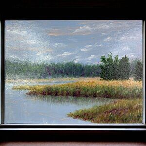 Marsh Morning - Acrylic Original 9" x 12" Nature Landscape Painting